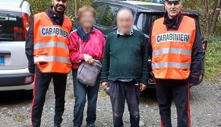Molare, ritrovata dai Carabinieri la coppia di anziani scomparsa nei boschi dell'acquese
