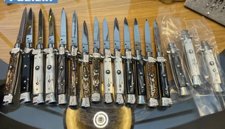 Roma: serrati controlli della Polizia di Stato nei negozi rivenditori di coltelli, scoperti 3 esercizi i cui titolari non erano in possesso della prescritta licenza.