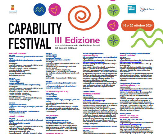 Napoli: Capability Festival III edizione, incontri ed iniziative per uno sguardo alla disabilità fuori dagli stereotipi