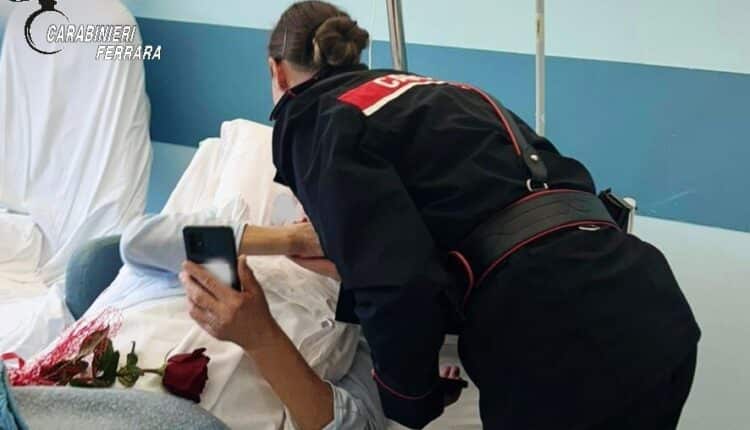 Massa Fiscaglia: un fiore, un piccolo gesto di vicinanza dell’Arma ad una vittima di maltrattamenti