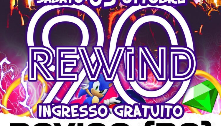 Rovigo: Rewind 90 chiuderà il suo tour estivo nella città in cui tutto è iniziato. Sabato 5 ottobre sarà grande festa in piazza Vittorio Emanuele
