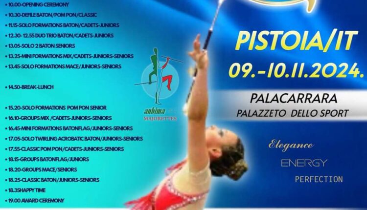 Pistoia ospita la World Cup of Majorette Sport: il grande evento internazionale delle majorettes