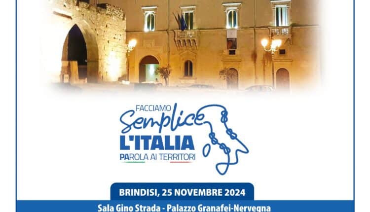 In Puglia la nuova tappa di "Facciamo semplice l'Italia" con il Ministro Zangrillo