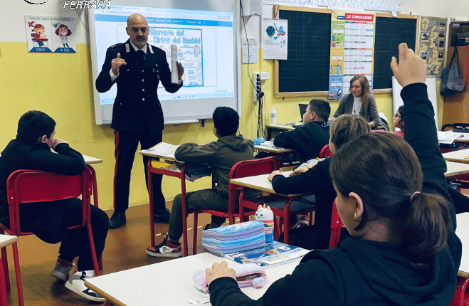 Massa Fiscaglia: "Giornata mondiale dell’infanzia", gli studenti delle scuole primarie incontrano i Carabinieri