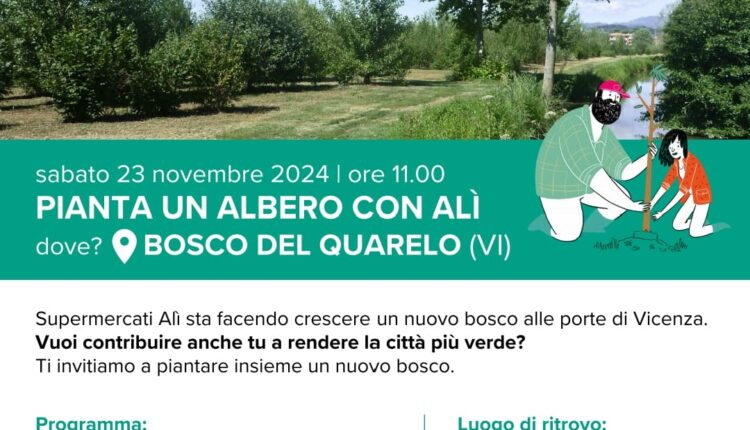 Vicenza: 3000 alberi per due nuovi polmoni verdi al Bosco del Quarelo