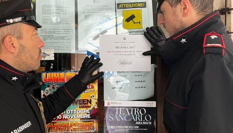 Asola: Clienti con atteggiamenti pericolosi nei confronti dello stesso proprietario del bar, locale chiuso per 10 giorni