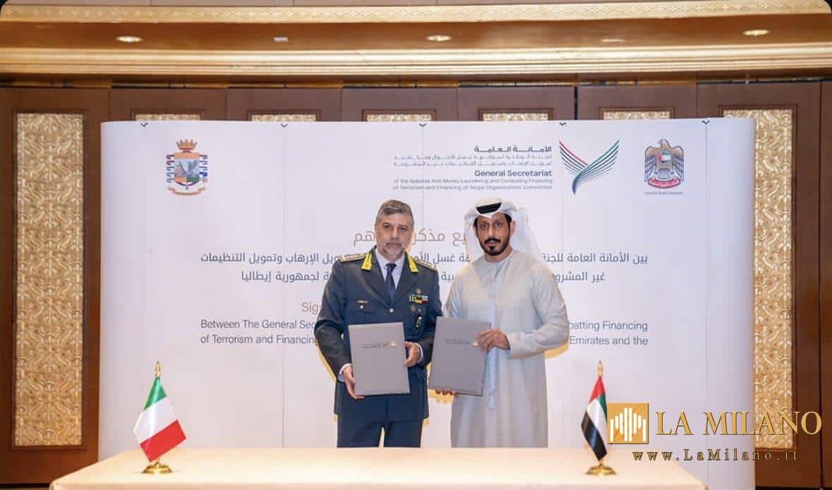 Emirati Arabi Uniti: il segretario generale del NAMLCFTC degli EAU e la Guardia di Finanza stringono una partnership per combattere i crimini finanziari e tributari