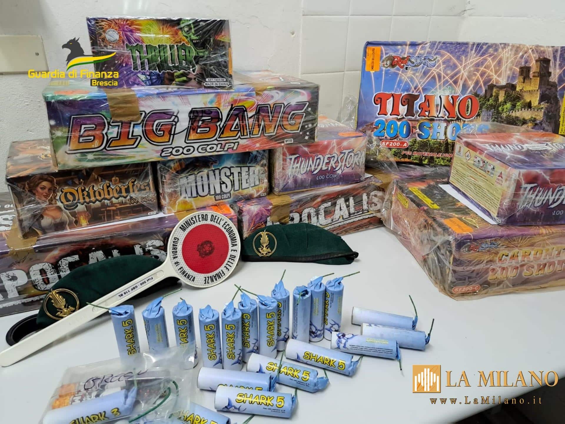 Brescia: la Guardia di Finanza intensifica i controlli su produzione, commercio e detenzione di artifici pirotecnici in vista della notte di Capodanno
