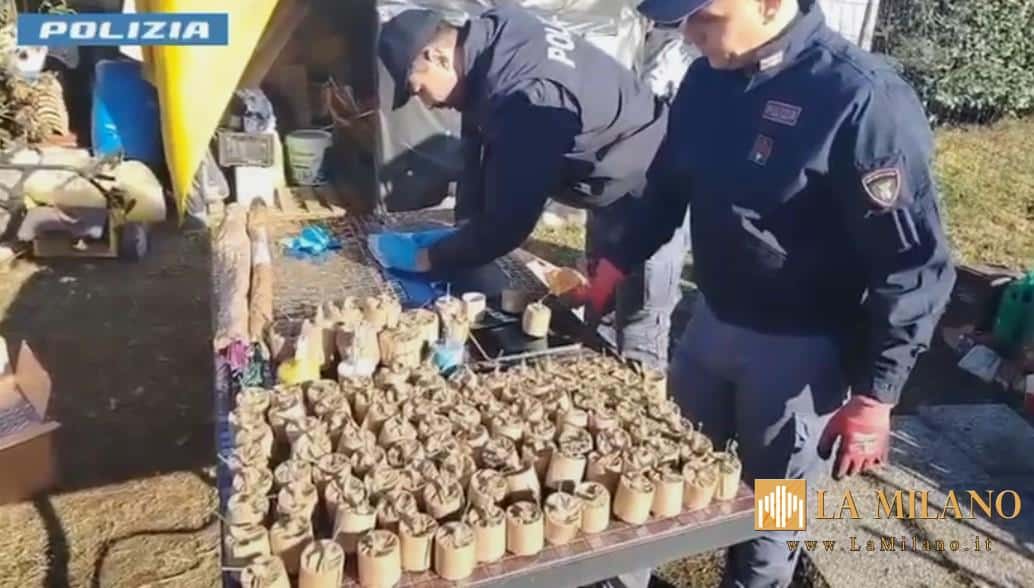 Bulgarograsso: stretta nei controlli di Polizia sui "botti illegali", trovato laboratorio clandestino per la fabbricazione di bombe carta artigianali e illegali