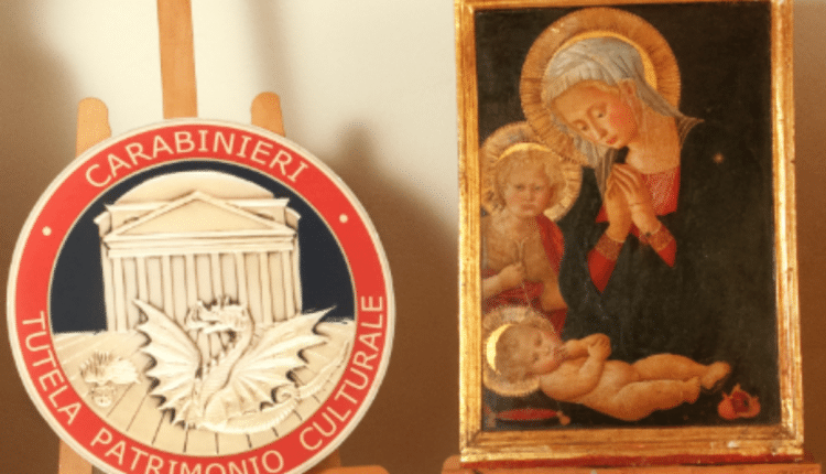 Gubbio, dopo 45 anni i Carabinieri TPC restituiscono una preziosissima tavola del '400