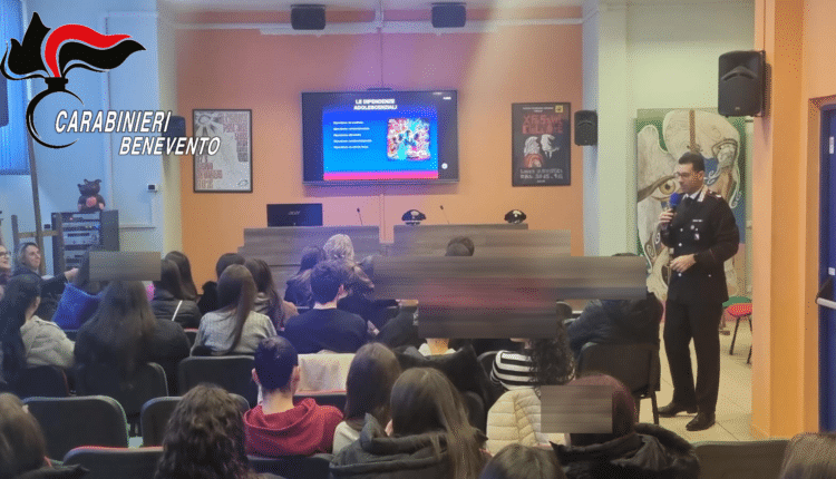 Benevento: Incontro formativo incentrato sulle dipendenze con gli studenti del Liceo Scientifico