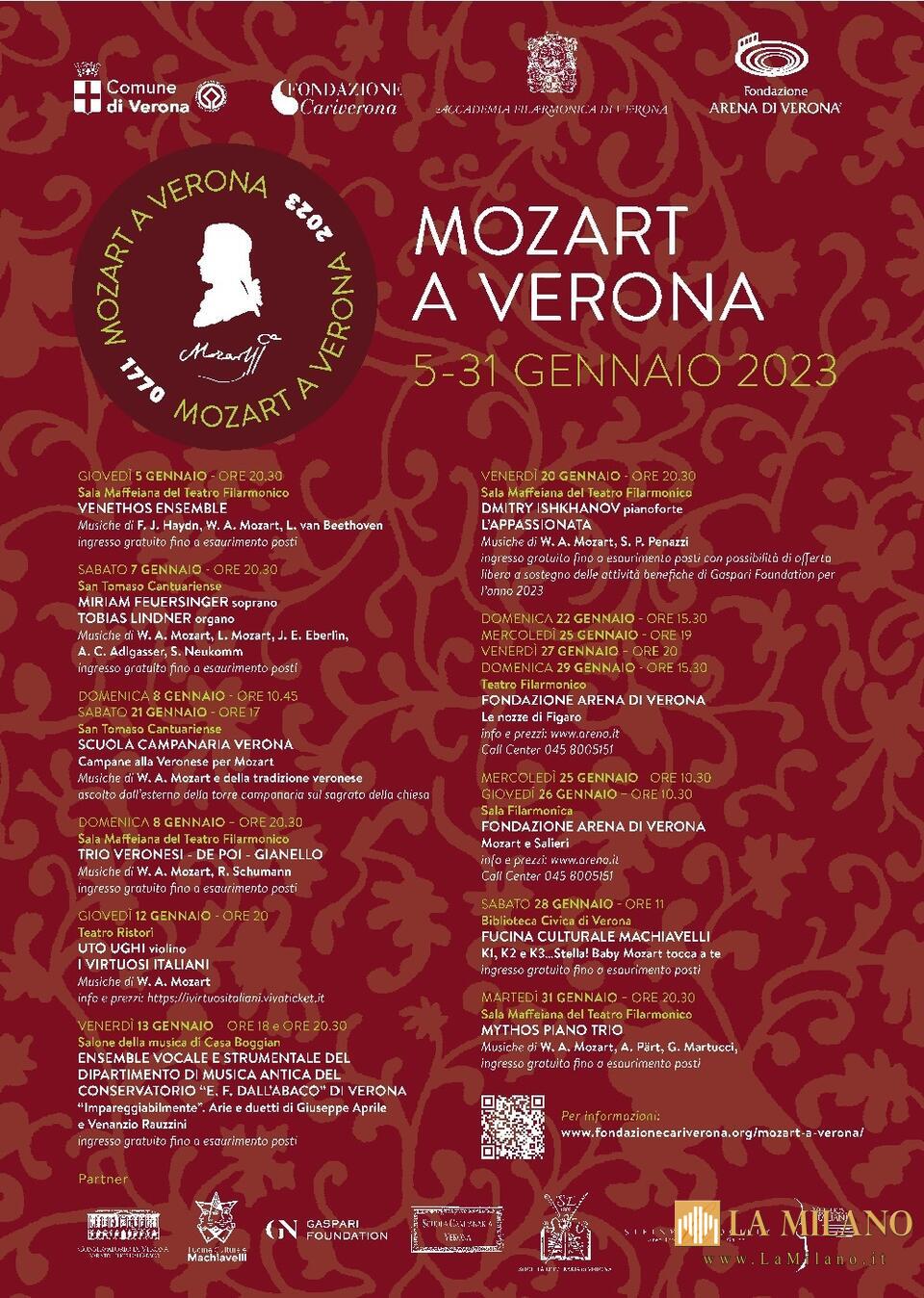 Verona: al via il Festival Mozart