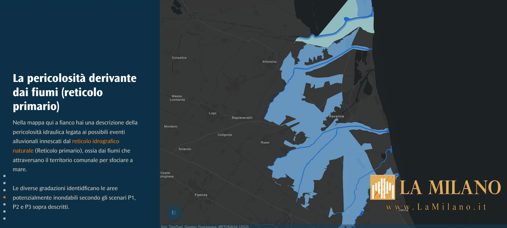 Ravenna: "Storymap", la nuova applicazione web per l'informazione dei rischi presenti sul territorio comunale