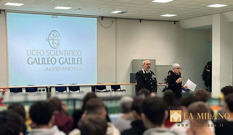 Alessandria: Corso di educazione alla legalità. I Carabinieri incontrano gli studenti del Liceo Scientifico "Galileo Galilei"
