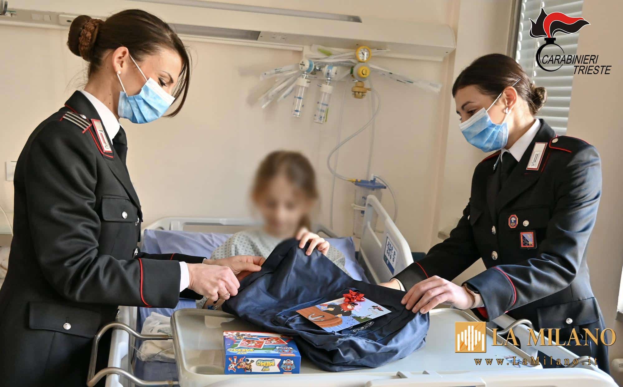Trieste: i Carabinieri portano un sorriso ai piccoli pazienti del Burlo