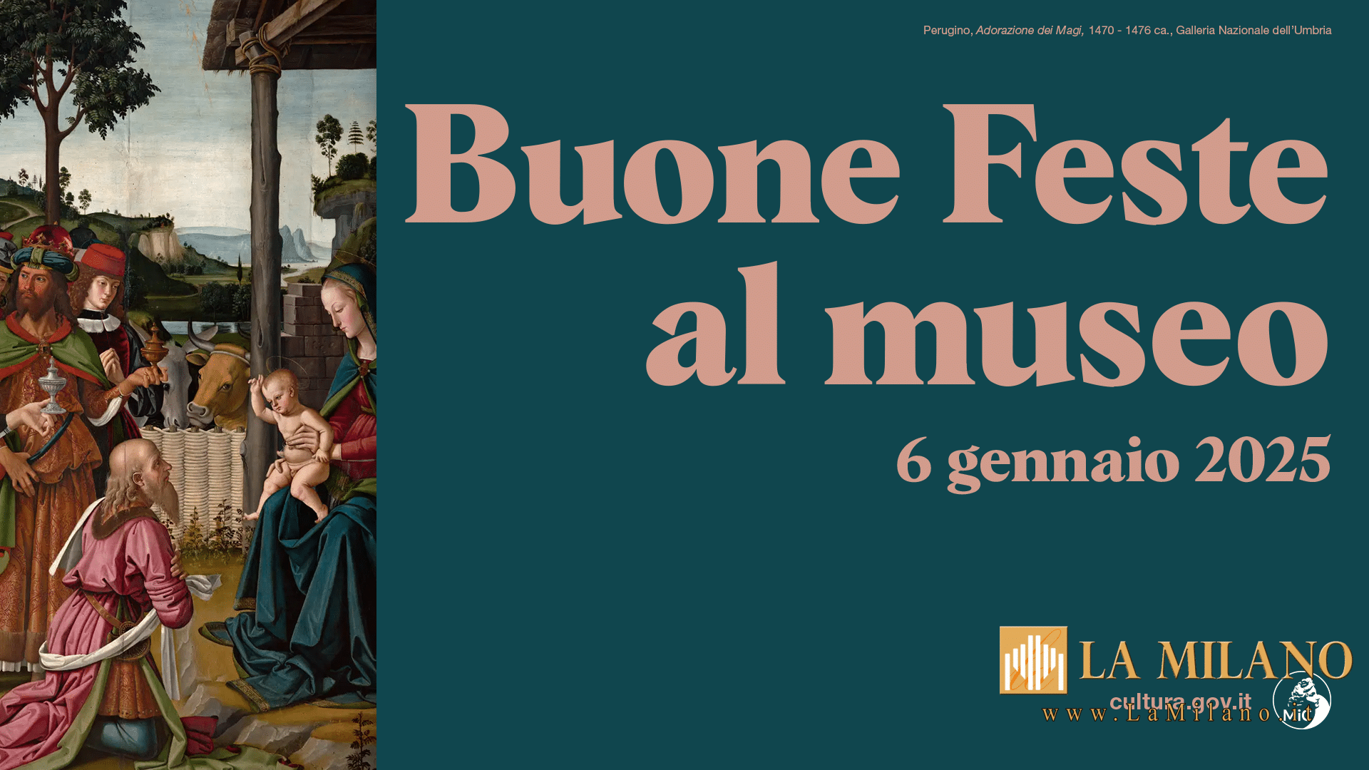 Cultura: il 5 gennaio torna la #domenicalmuseo, le aperture festive proseguono con l'Epifania