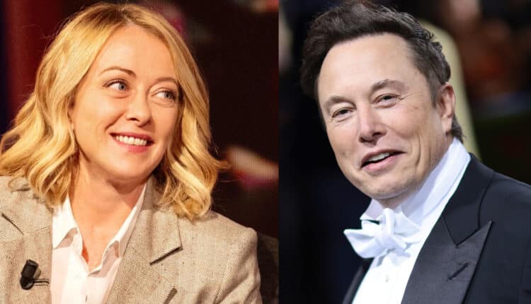 Giorgia Meloni e Elon Musk
