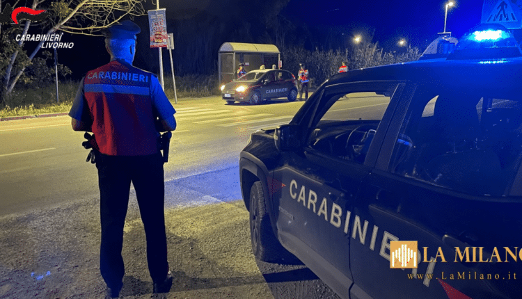 Piombino: controlli dei Carabinieri a Capodanno, denunciati due automobilisti positivi all'etilometro coinvolti in un sinistro stradale