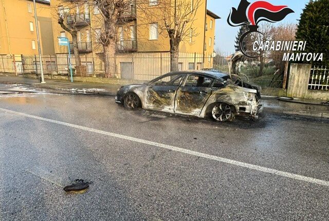 Sermide: Brucia l'auto della moglie, arrestato 36enne