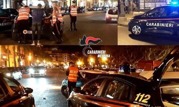 Milazzo: Controlli straordinari dei Carabinieri. 9 denunce, 9 giovani segnalati quali assuntori di droghe. Una persona trovata ubriaca alla guida
