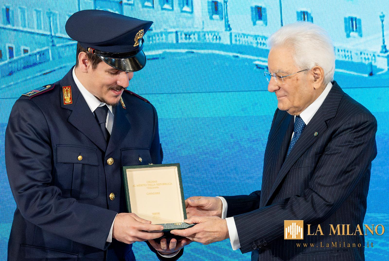 Milano: Agente della Polizia di Stato insignito di Onorificenza della Repubblica per aver salvato un ragazzino dall'annegamento