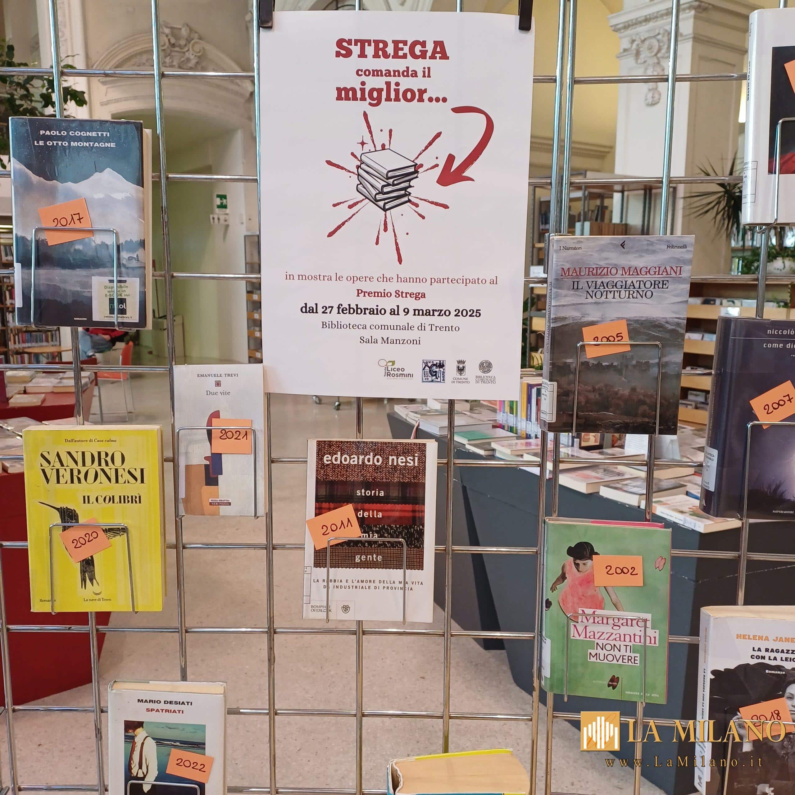 Trento: Premio Strega, alla Biblioteca in mostra le opere vincitrici