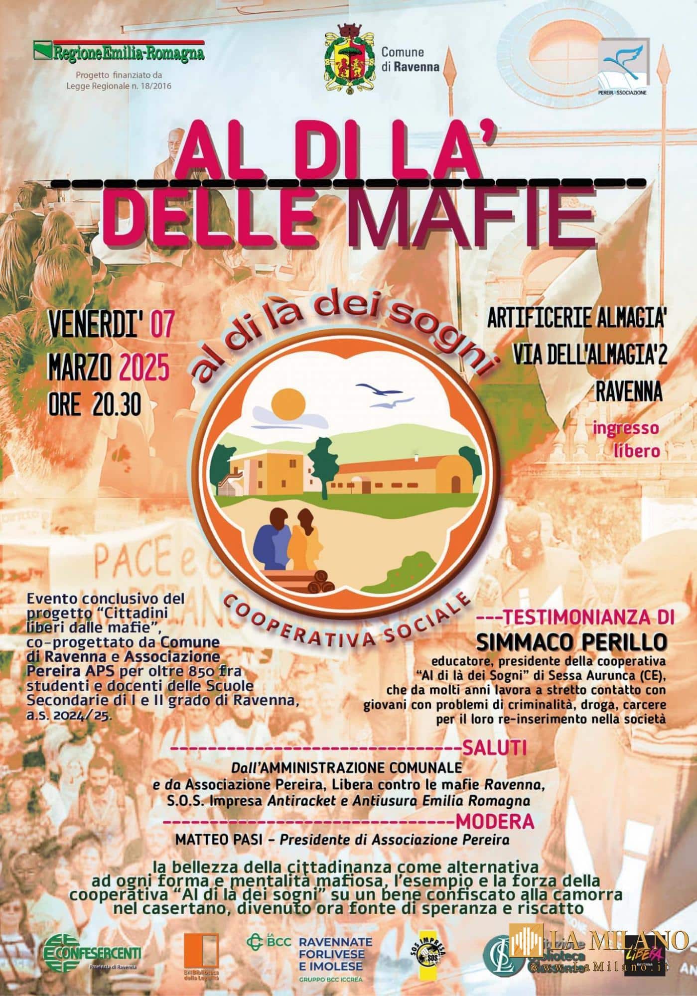 Ravenna contro le mafie: in programma due eventi il 4 e il 7 marzo per l'edizione 2025