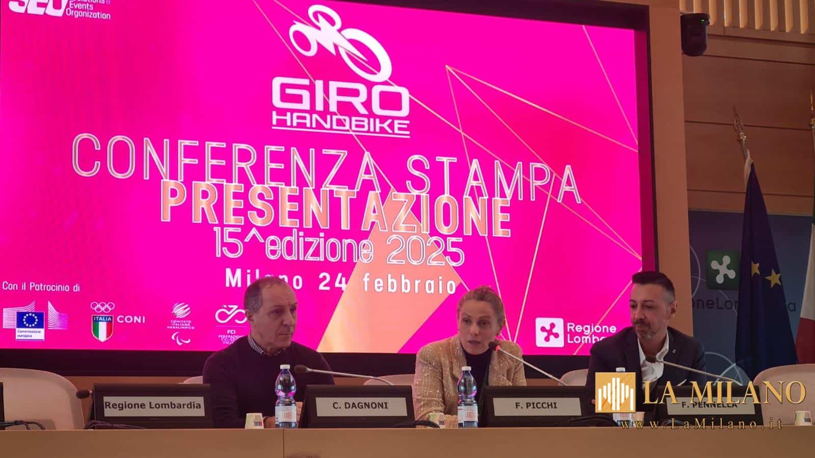 Presidente della FCI - Cordiano Dagnoni - Il sottosegretario con delega a Sport e Giovani - Federica Picchi - Il Presidente di Solutions & Events Organisation (SEO) - Fabio Pennella 