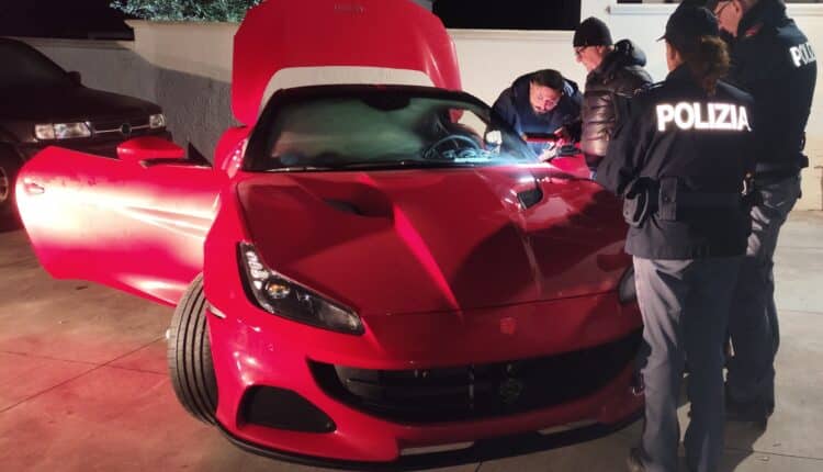 Controlli della Polizia nel Brindisino: sequestrata Ferrari Portofino con telaio contraffatto
