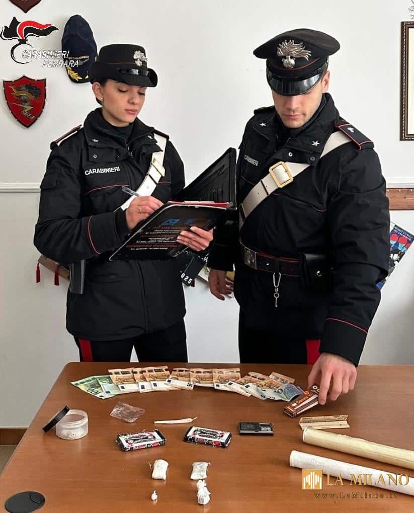 Comacchio: attività antidroga dei carabinieri, un arresto