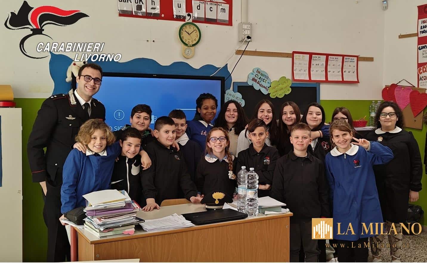 Collesalvetti: Cultura della legalità, i Carabinieri incontrano gli alunni delle classi quarte e quinte elementari