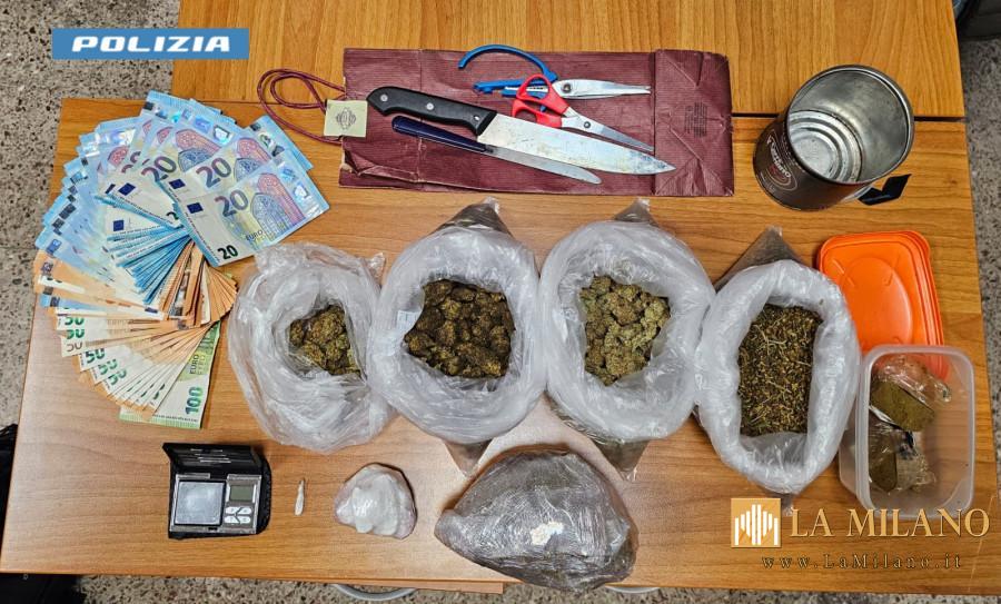 Lecce, arresti domiciliari per un pusher. Trovata nella casa cocaina, mezzo chilo di marijuana e hashish