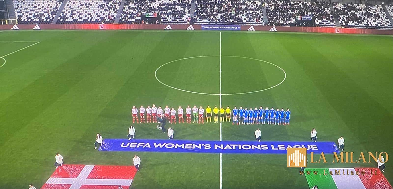 UEFA Nations League femminile: l’Italia perde contro la Danimarca.
