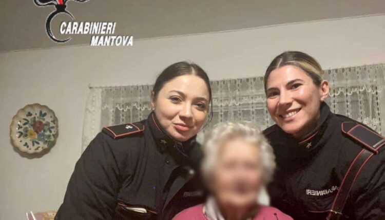 Roncoferraro: gesto di solidarietà dei Carabinieri, grande umanità nei confronti di un'anziana donna che soffriva di solitudine