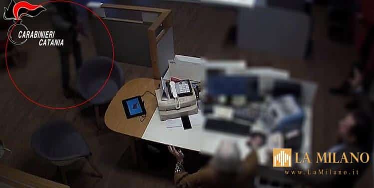 Rapina in banca a Palagonia rapinatore sequestra i presenti ma viene arrestato dai Carabinieri