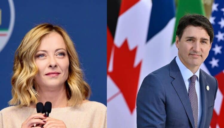 Telefonata Meloni-Trudeau: il colloquio con il Primo Ministro canadese per discutere di G7, sicurezza e Ucraina 