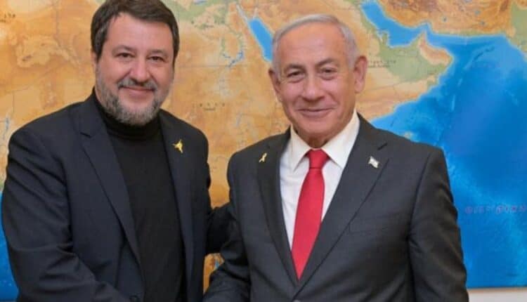 Matteo Salvini incontra il premier Netanyahu: critica alla Cpi e sostegno al piano di pace per il Medio Oriente
