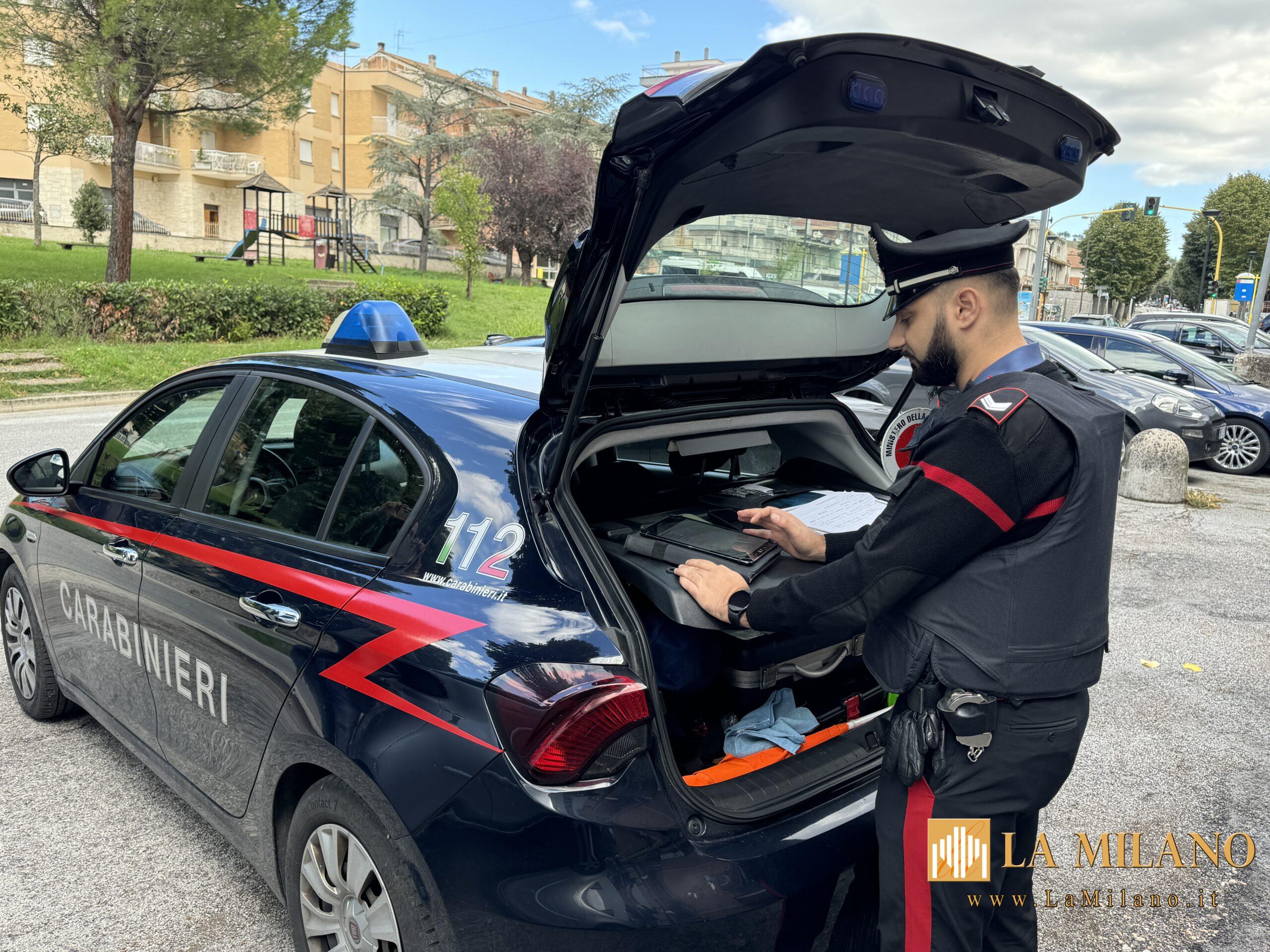 San Ginesio: Guida dopo aver assunto cocaina, denunciato 22enne