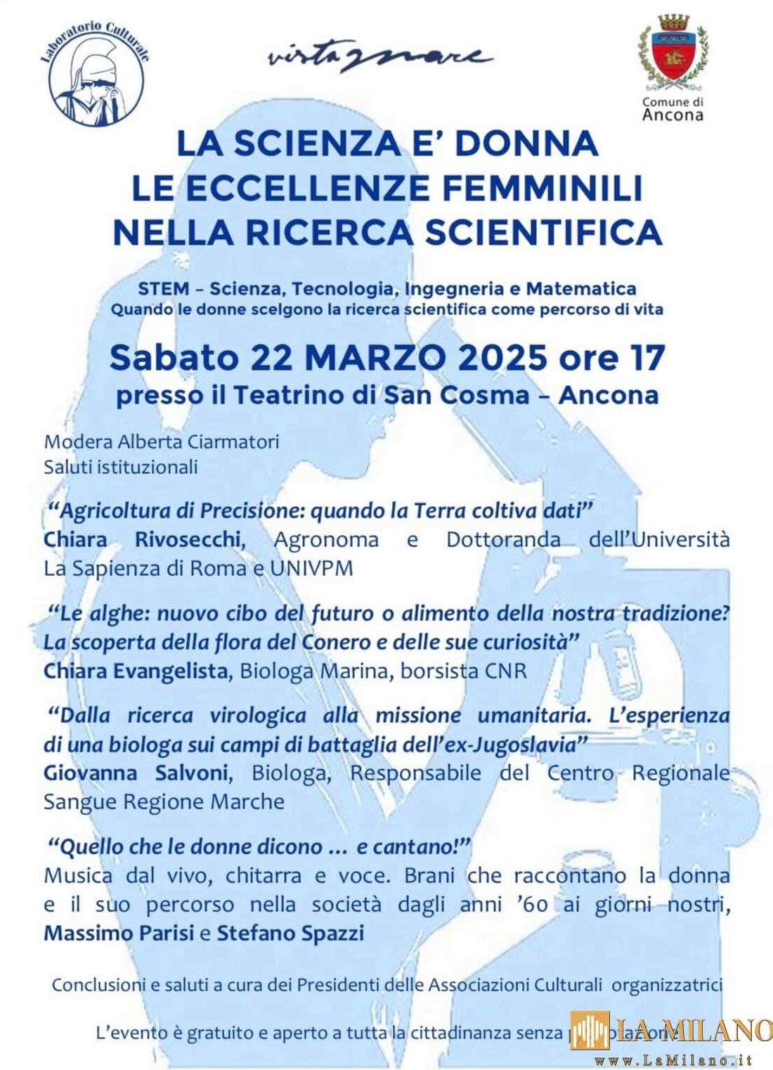 Ancona: Evento "La scienza è donna, le eccellenze femminili nella ricerca scientifica"