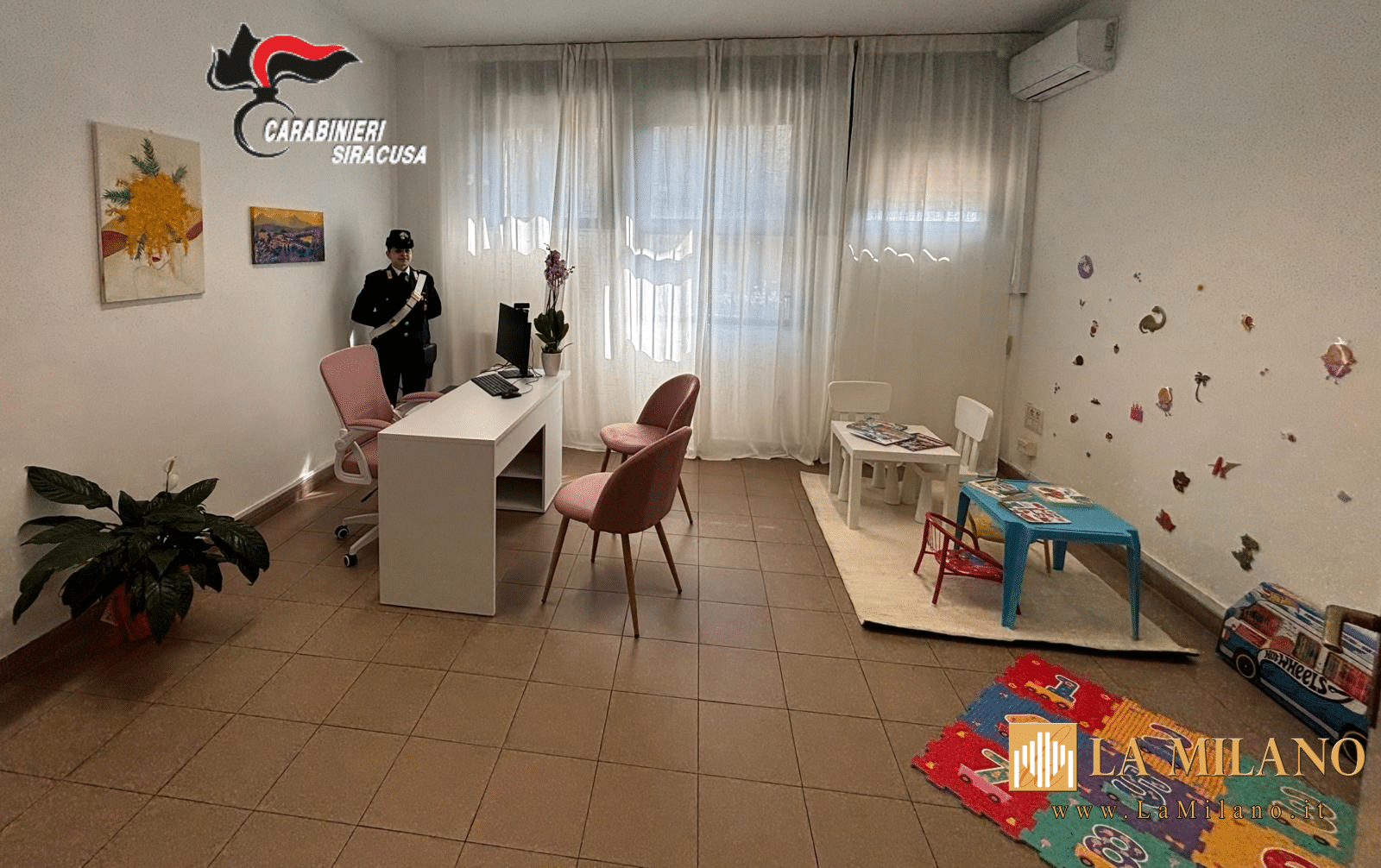 Lentini: Inaugurazione di "Una stanza tutta per sé", per le audizioni protette di donne e bambini