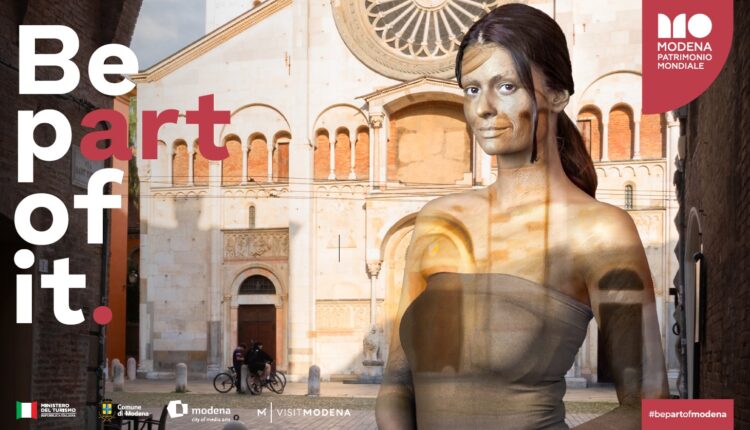 Modena rilancia la campagna "Be Part of It" che celebra il patrimonio Unesco attraverso la body art