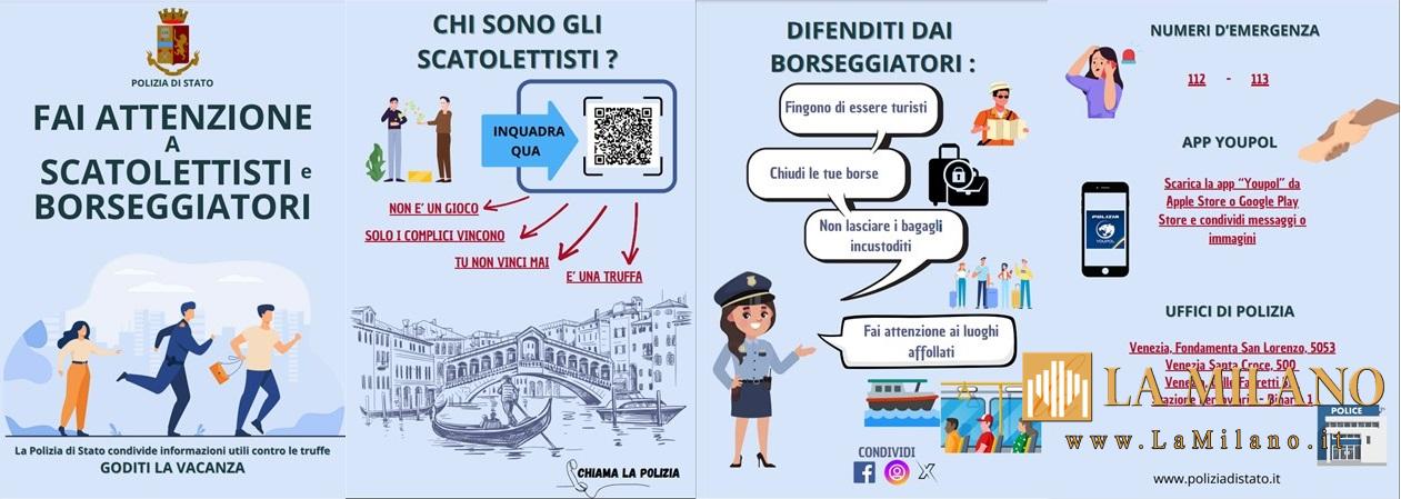Venezia: risultati dell'attività di contrasto ai borseggi svolta dalla Polizia di Stato