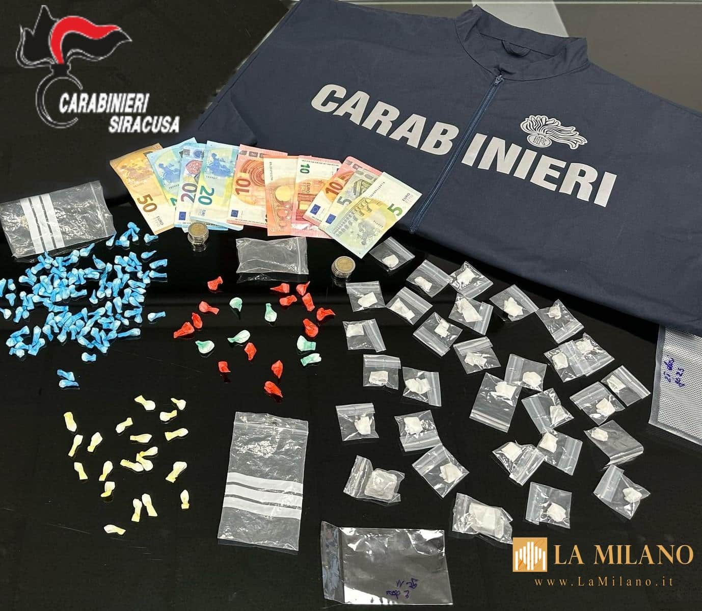 Arrestato 36enne a Siracusa per spaccio di droga: Sequestrate 120 dosi di crack, cocaina e hashish