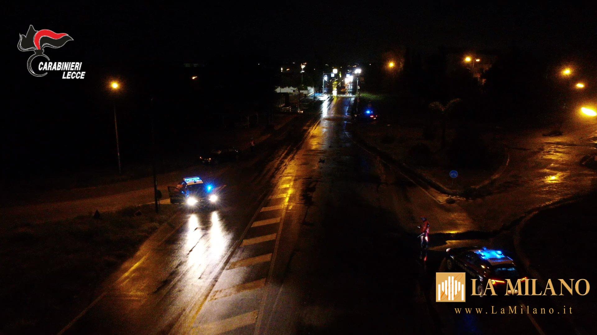 Campi Salentina: controllo a tappeto dei Carabinieri, identificate quasi 100 persone e ritirate 4 patenti