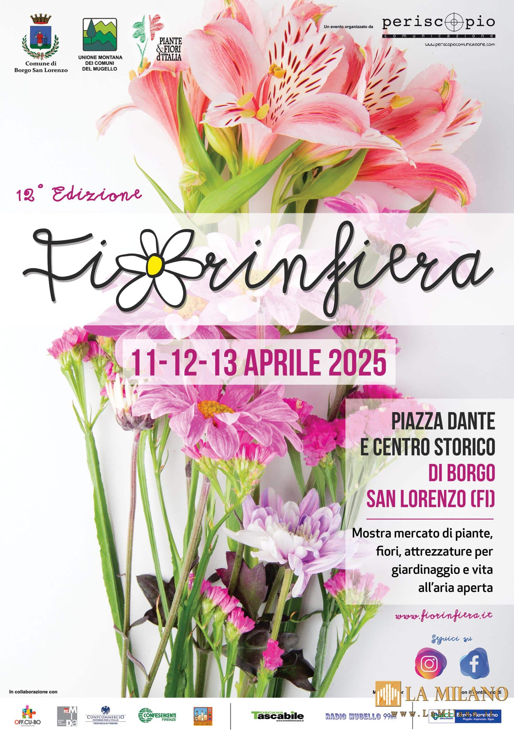 Borgo San Lorenzo: "Fiorinfiera" torna a colorare il comune con la sua XII^ edizione