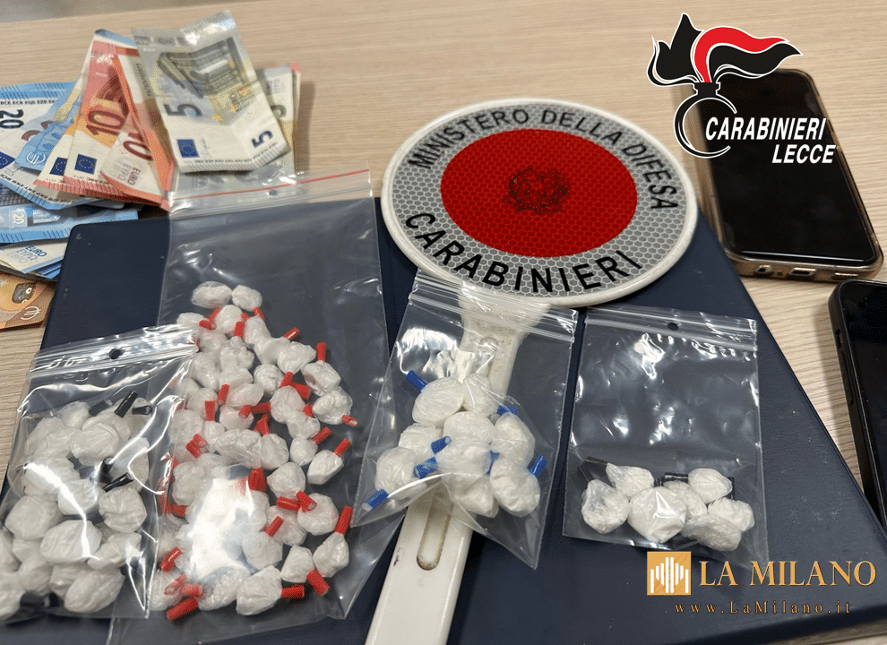 Squinzano: droga nascosta nelle scarpe e in macchina, arrestato giovane 20enne