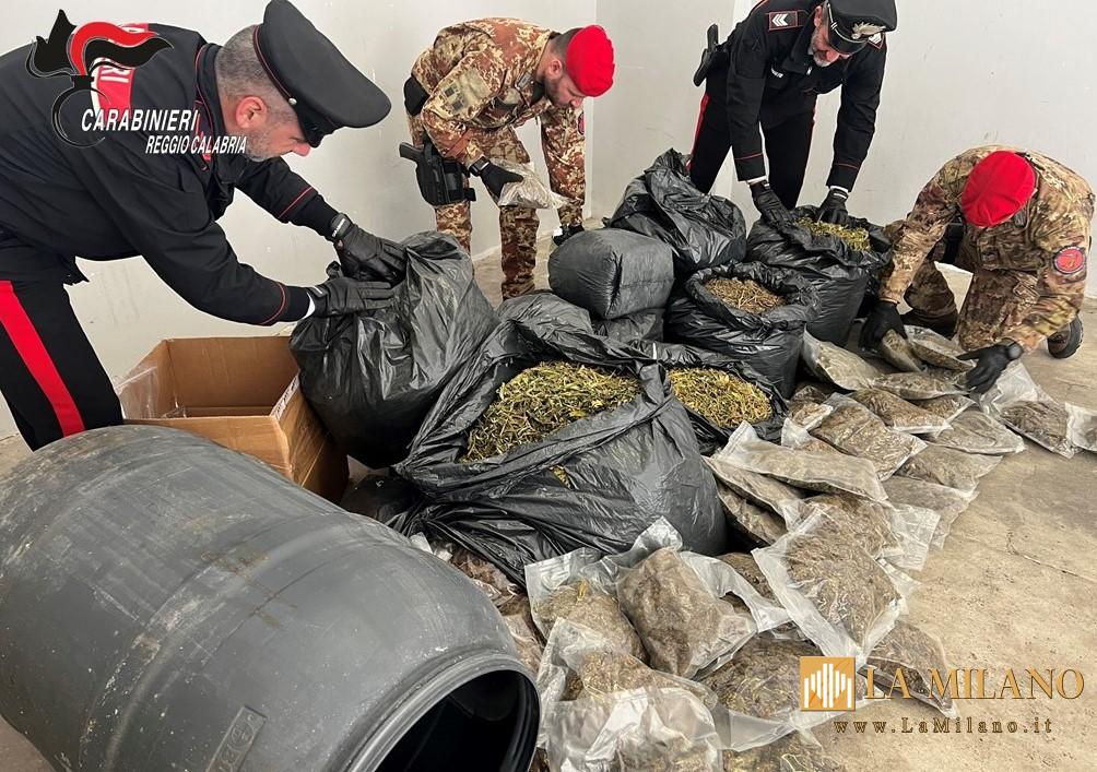 Reggio Calabria più di 30kg di marijuana nascosti in una casa nella Locride, 35enne arrestato