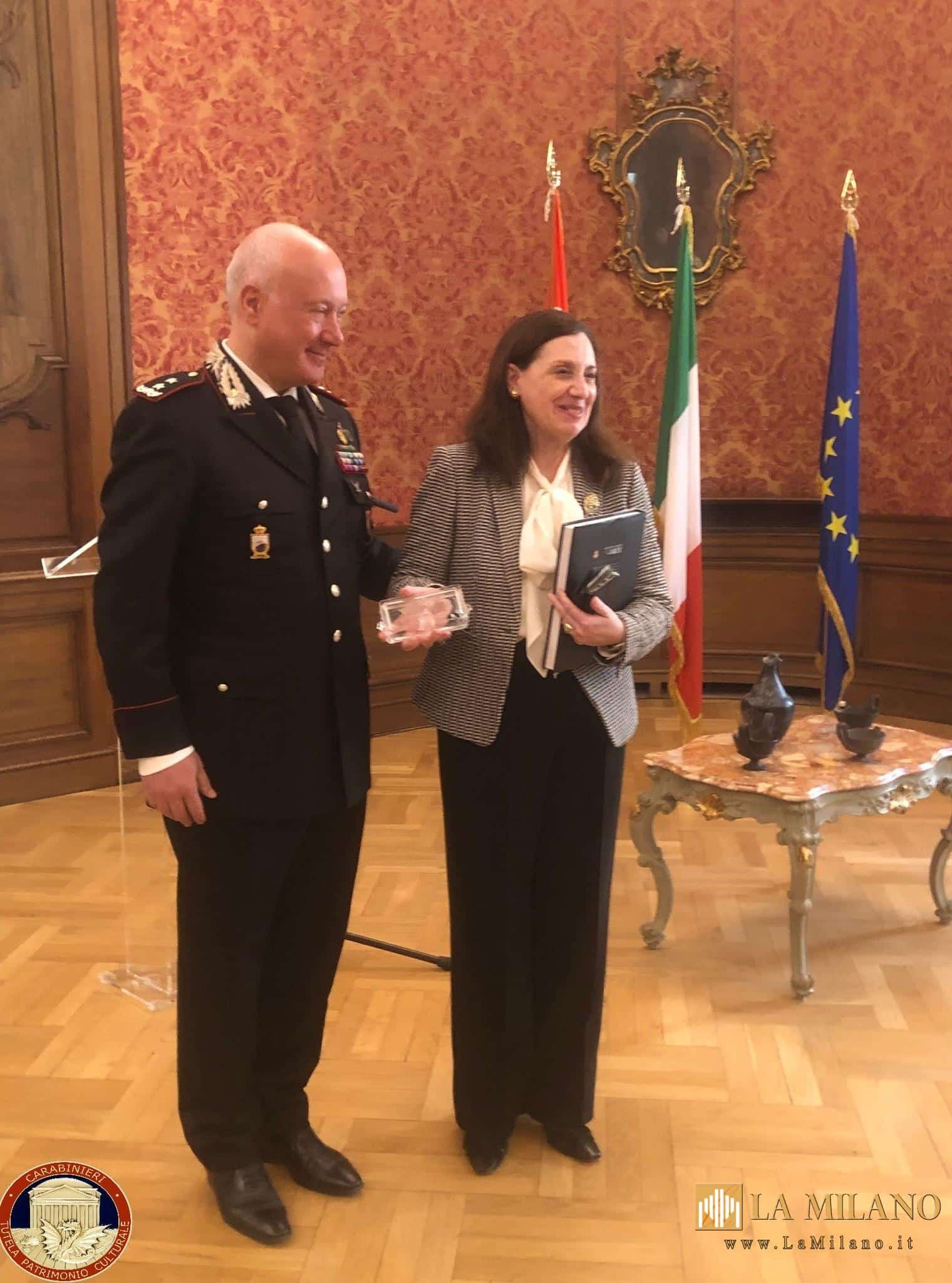 Cerimonia all'Ambasciata d'Italia a Copenaghen per la restituzione di reperti archeologici all'Italia