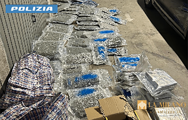 Orbassano: Maxi sequestro di droga. Rinvenuti dalla Polizia di Stato oltre 110 kg tra marijuana e hashish