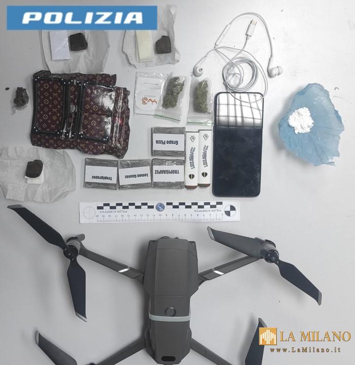 Taranto: sequestrati nei pressi della Casa Circondariale un drone, un cellullare e sostanze stupefacenti